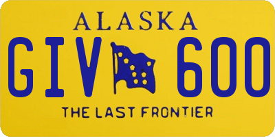 AK license plate GIV600