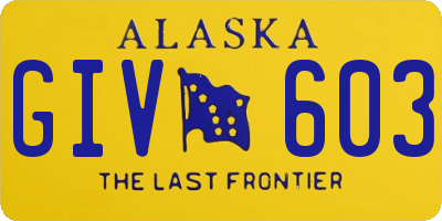 AK license plate GIV603
