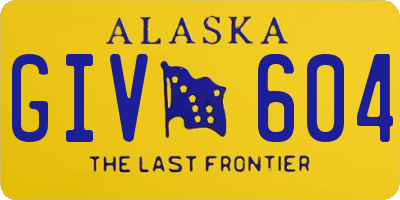 AK license plate GIV604