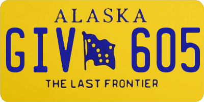 AK license plate GIV605