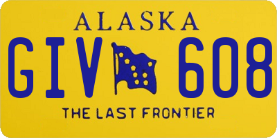 AK license plate GIV608