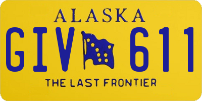 AK license plate GIV611