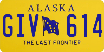 AK license plate GIV614