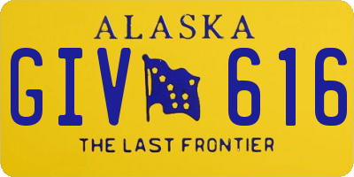 AK license plate GIV616