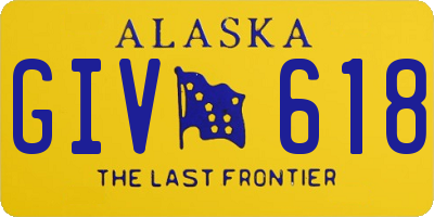 AK license plate GIV618