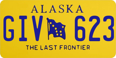 AK license plate GIV623