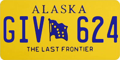 AK license plate GIV624