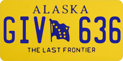 AK license plate GIV636