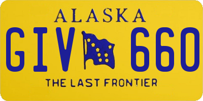 AK license plate GIV660
