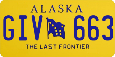 AK license plate GIV663