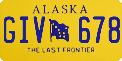 AK license plate GIV678