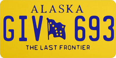 AK license plate GIV693