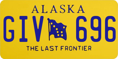 AK license plate GIV696