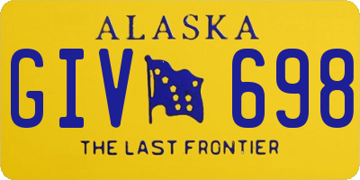 AK license plate GIV698