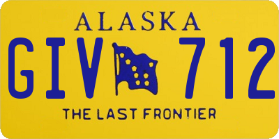 AK license plate GIV712