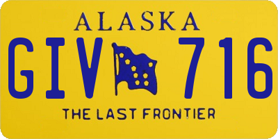 AK license plate GIV716