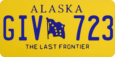 AK license plate GIV723