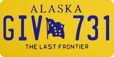 AK license plate GIV731