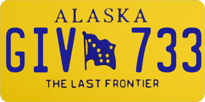 AK license plate GIV733