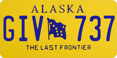 AK license plate GIV737