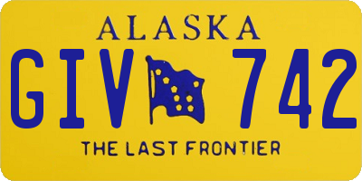 AK license plate GIV742