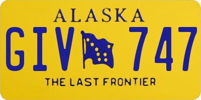 AK license plate GIV747