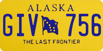 AK license plate GIV756