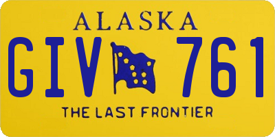 AK license plate GIV761