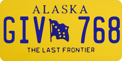 AK license plate GIV768