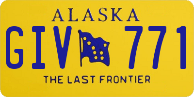 AK license plate GIV771