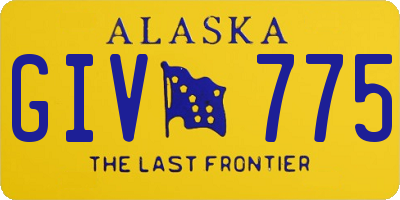 AK license plate GIV775