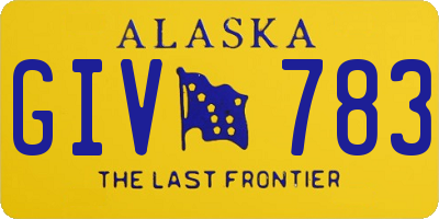 AK license plate GIV783