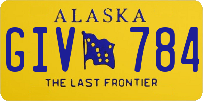 AK license plate GIV784