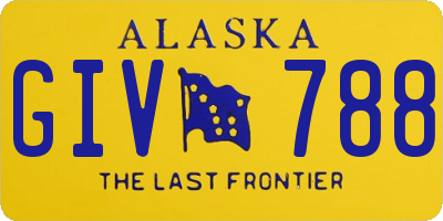 AK license plate GIV788