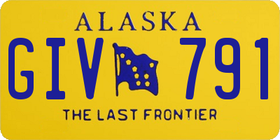AK license plate GIV791
