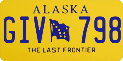 AK license plate GIV798