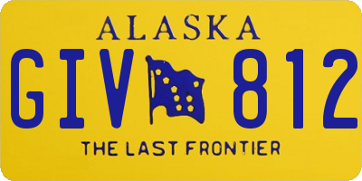 AK license plate GIV812