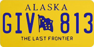 AK license plate GIV813