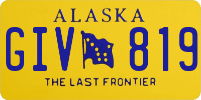 AK license plate GIV819