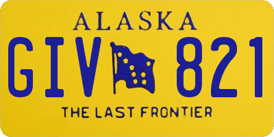 AK license plate GIV821