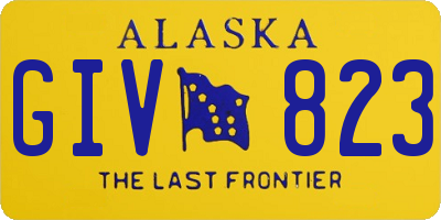 AK license plate GIV823