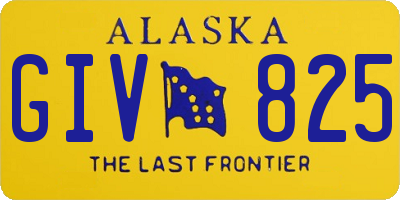AK license plate GIV825