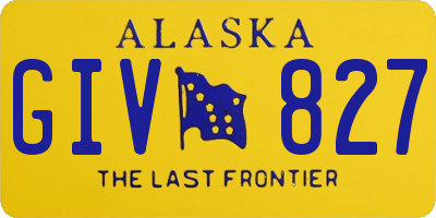 AK license plate GIV827