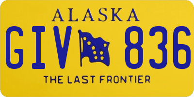 AK license plate GIV836