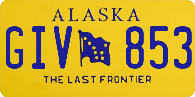 AK license plate GIV853