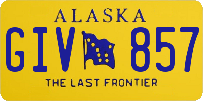 AK license plate GIV857