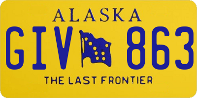 AK license plate GIV863