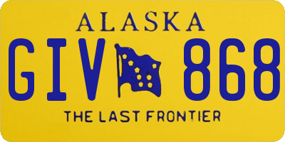 AK license plate GIV868