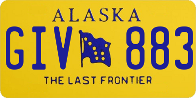 AK license plate GIV883