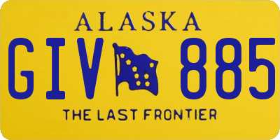 AK license plate GIV885